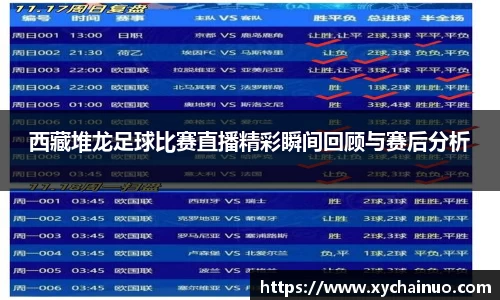 西藏堆龙足球比赛直播精彩瞬间回顾与赛后分析